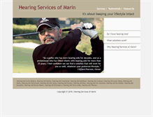 Tablet Screenshot of hearingservicesofmarin.com